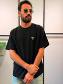 Graphic Oversized T-Shirt - Black