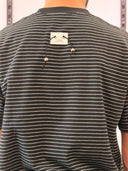 Striped Oversized T-Shirt – Black
