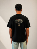 Graphic Oversized T-Shirt - Black