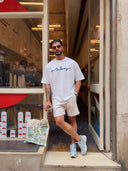 Signature Embroidered Oversized T-Shirt