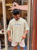 Signature Embroidered Oversized T-Shirt