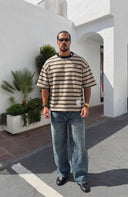 Retro Stripe Oversized T-Shirt