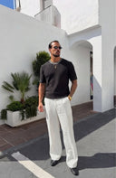 Gradient Knit Short-Sleeve T-Shirt