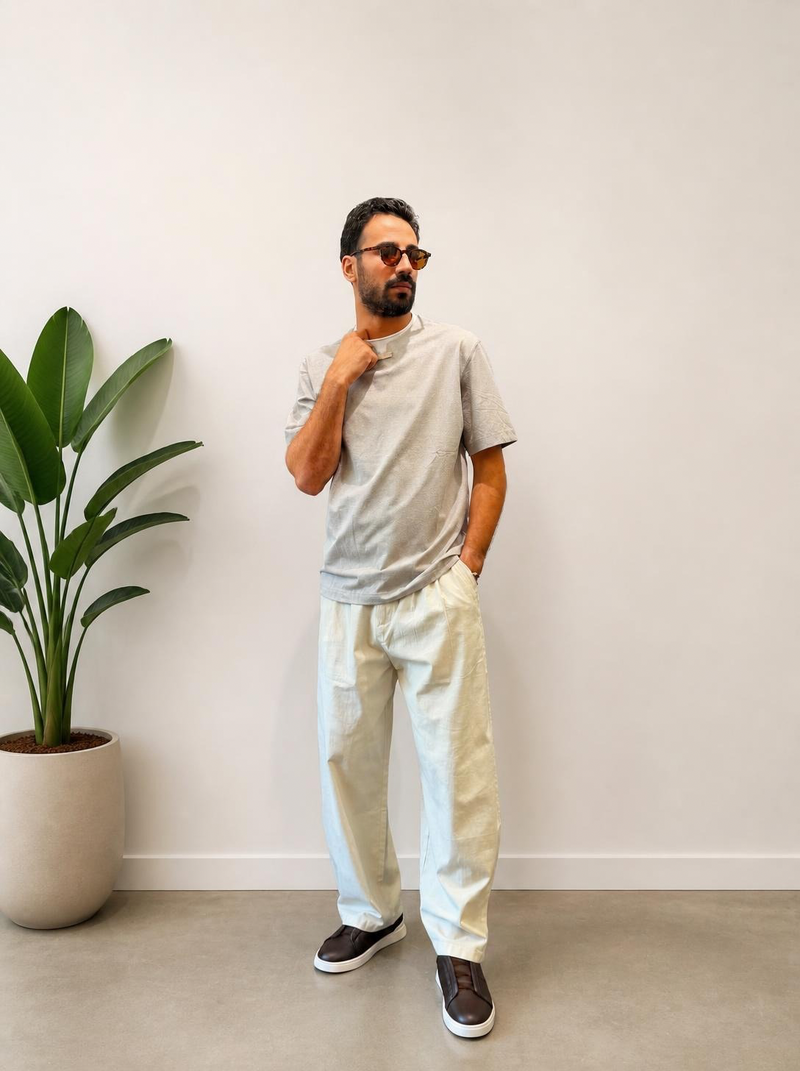 Essential Sand Oversized T-Shirt