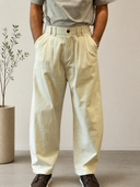Ivory Lenin Baggy Fit Trousers