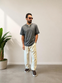 Premium Collar Detail T-Shirt – Charcoal Grey